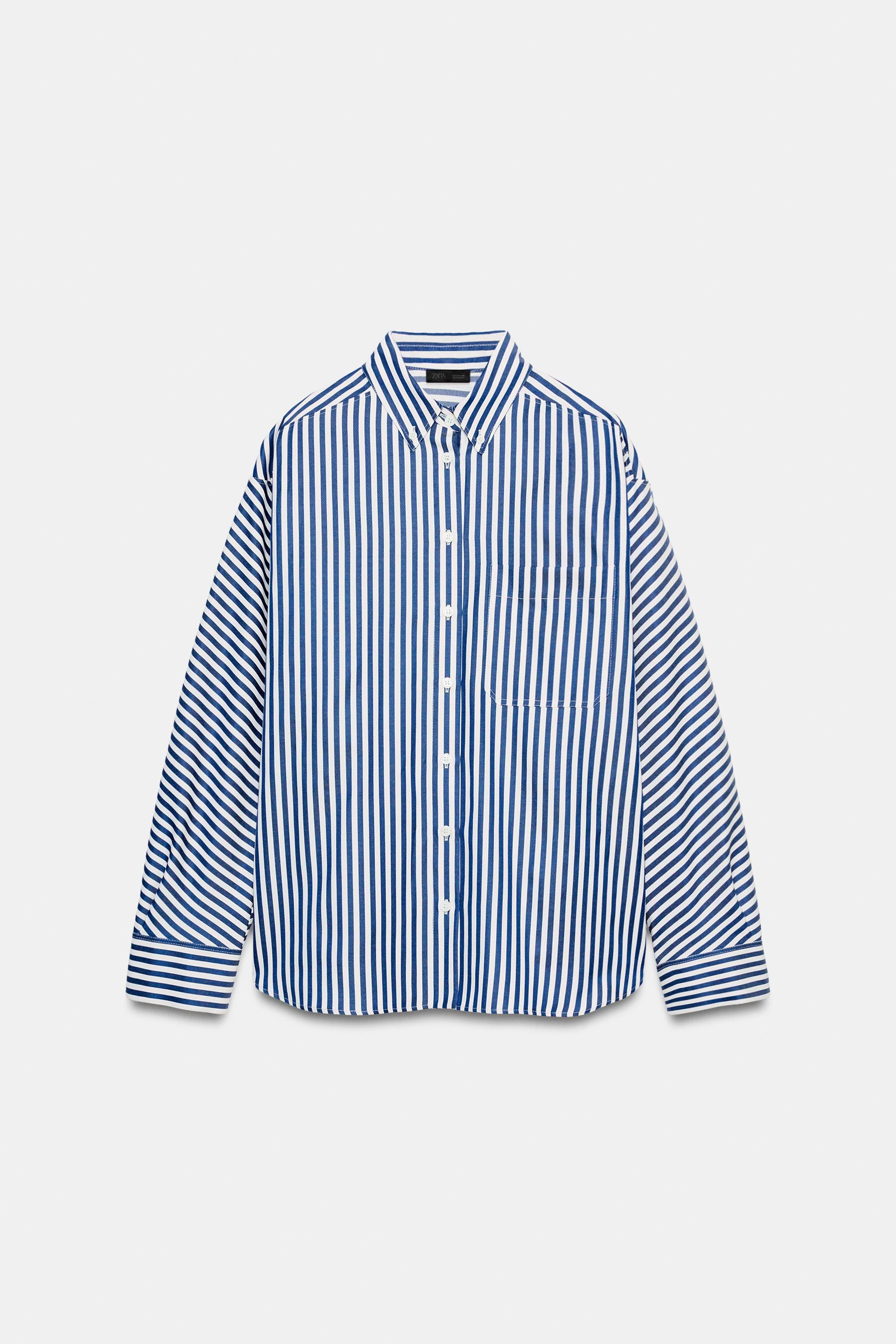 CHEMISE POPELINE \u00c0 RAYURES | Zara FR