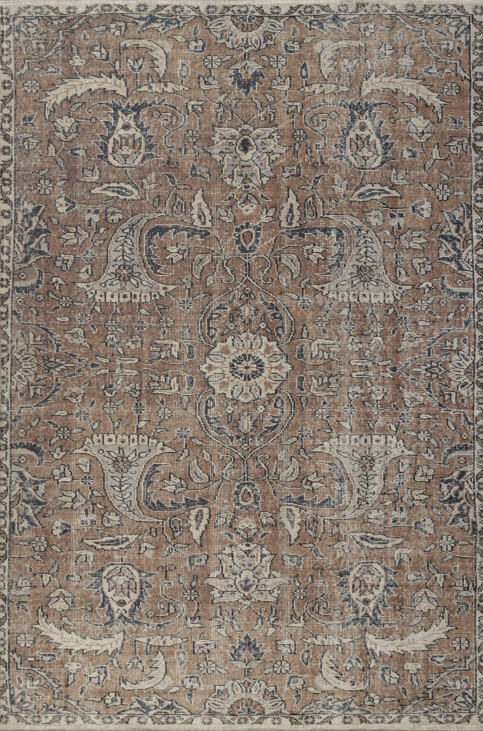 Printed Floral Flatweave Rug | Rugs USA