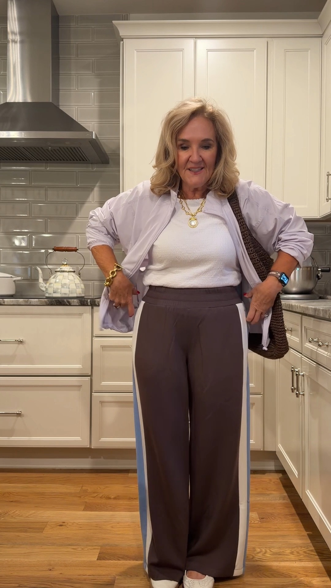 More spanx sale items! These track pants. Love the colors. Size medium petite 
Jacket size medium

#LTKOver40 #LTKSaleAlert #LTKootd