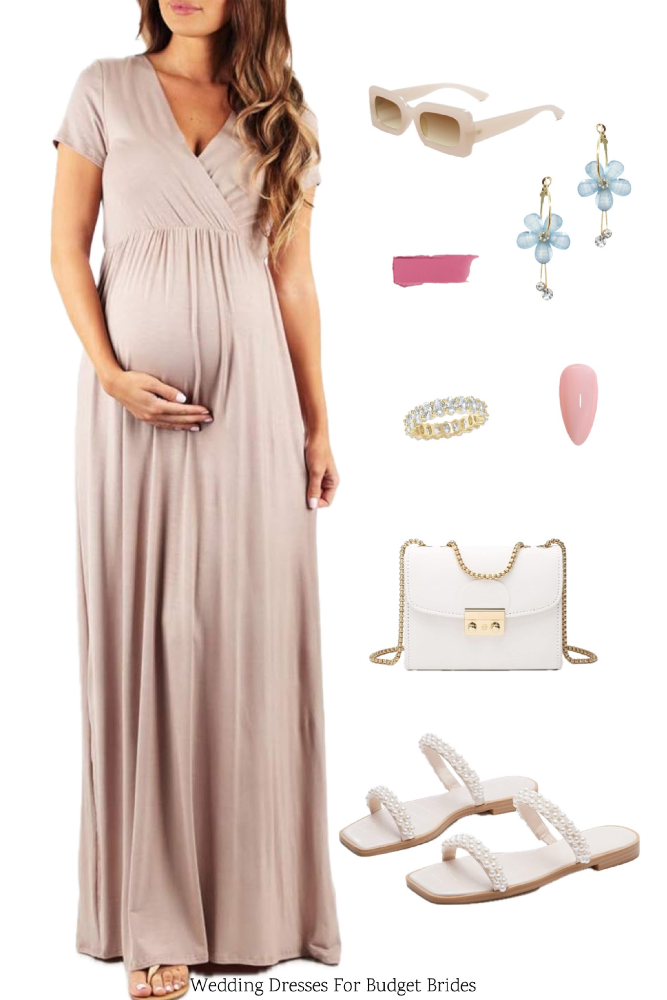 Maternity long dress and accessories option for a bridesmaid or wedding guest. 

Maternity maxi dress. Bump friendly dress. Pregnant wedding guest dress. Pregnant bridesmaid dress. Pregnancy clothes. Baby shower dress. Pregnancy photos. Maternity photoshoot. 

#LTKWedding #LTKParties #LTKBump