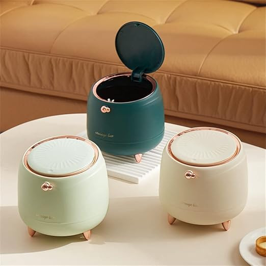 0.4 Gallon Small Trash Can Kitchen Garbage Can Mini Bathroom Trash Cans with Lid Waste Basket for... | Amazon (US)