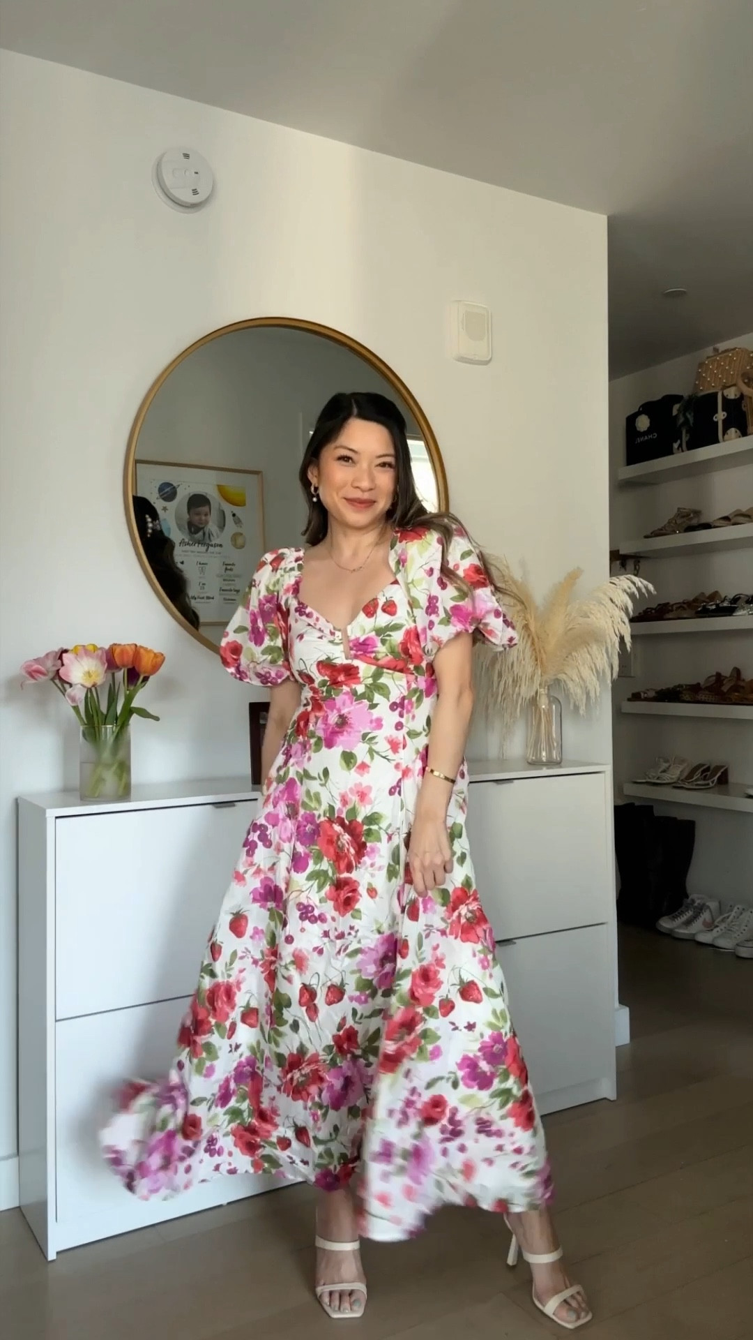 Floral dress is 20% off wearing S Petite

#LTKstyletip #LTKsalealert #LTKVideo