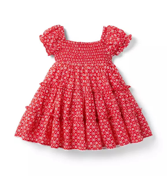 Baby Floral Smocked Puff Sleeve Dress | Janie and Jack