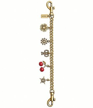 COACH Crystal Motif Chain Bag Charm - Multi | Dillard's