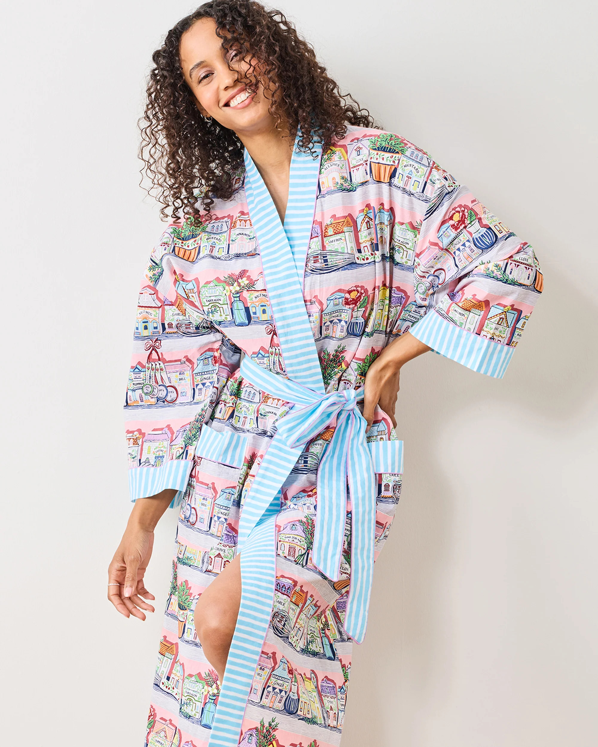 Lenox Spice Village™ x PF - Lounge Robe - Kitchen Pink | Printfresh