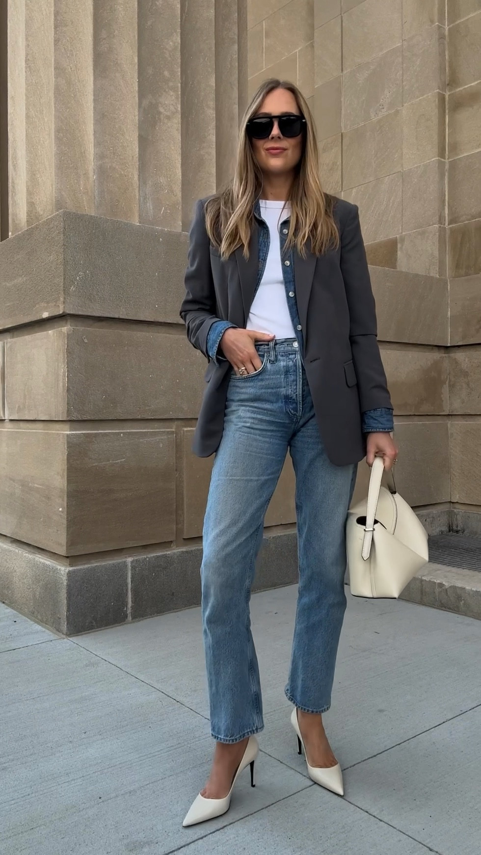 Took a small in the blazer (my true size) 

#LTKOver40 #LTKootd