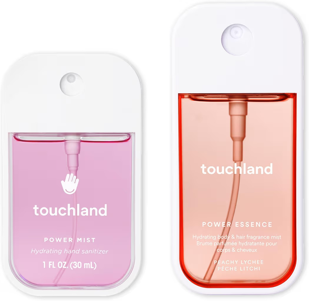 Touchland FRUITY CRUSH Body and Hand Mist Essentials (Peachy Lychee Body & Hair Fragrance Mist, 2... | Amazon (US)