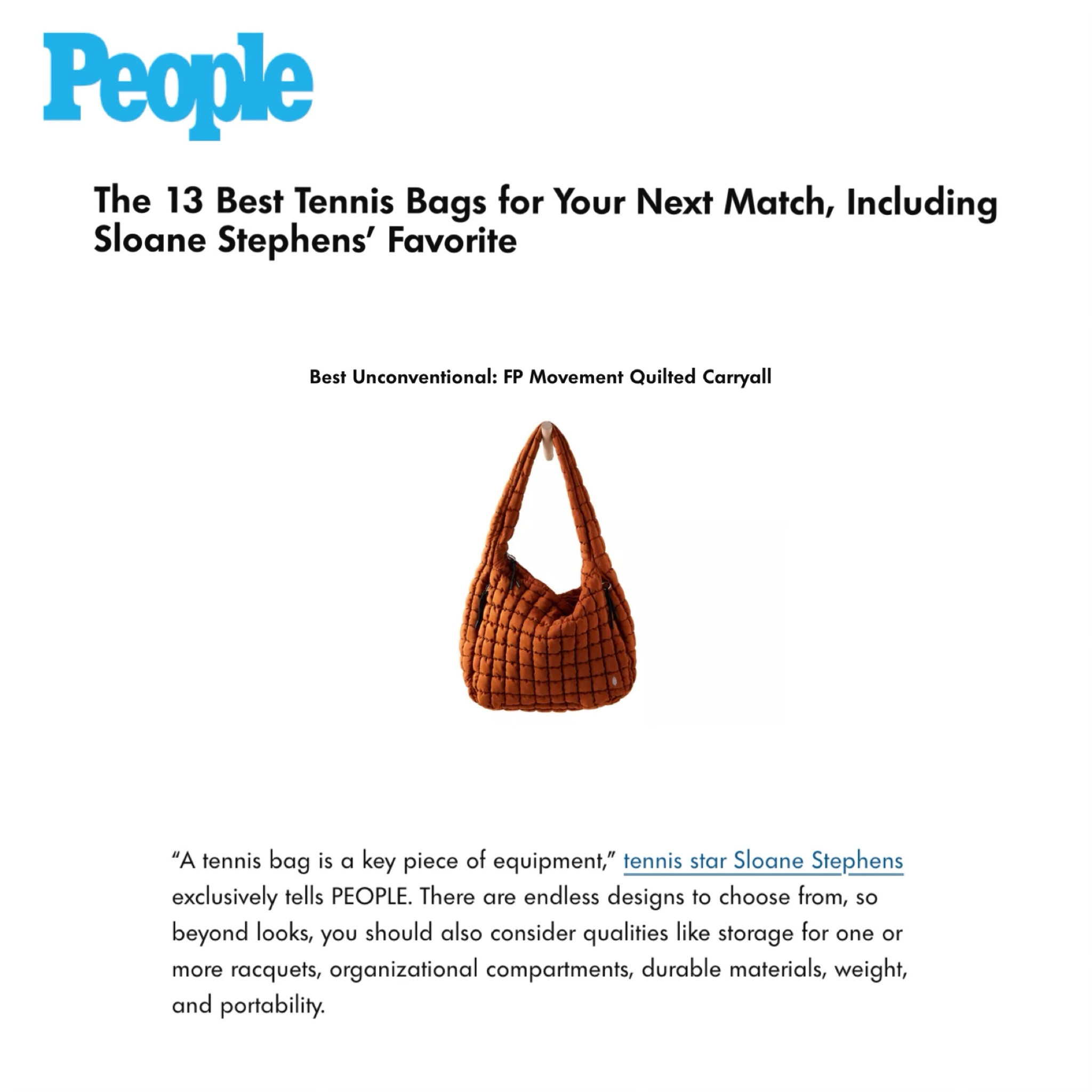 I’ve got you covered with the best tennis bag for your next match - or literally any other errand or situation you find yourself in. Love this bag! 

#LTKtravel #LTKGiftGuide #LTKfindsunder100