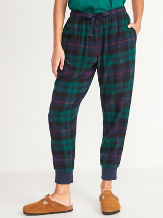 Printed Flannel Jogger Pajama Pants for Women | Old Navy (US)