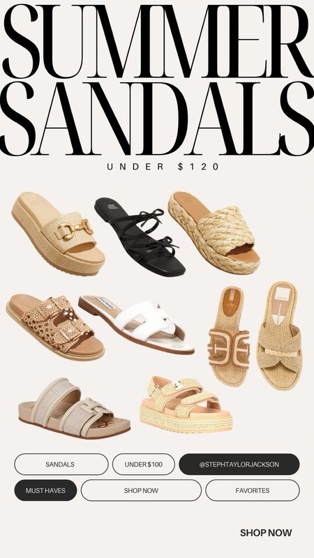 The cutest spring summer sandal roundup! So many cute ones at target right now! I also linked a few others that are all under $120! 

#LTKFindsUnder100 #LTKSeasonal #LTKShoeCrush