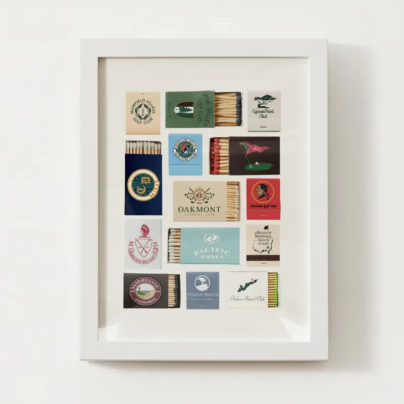 U.S. Golf Courses Matchbox Print - Etsy | Etsy (US)