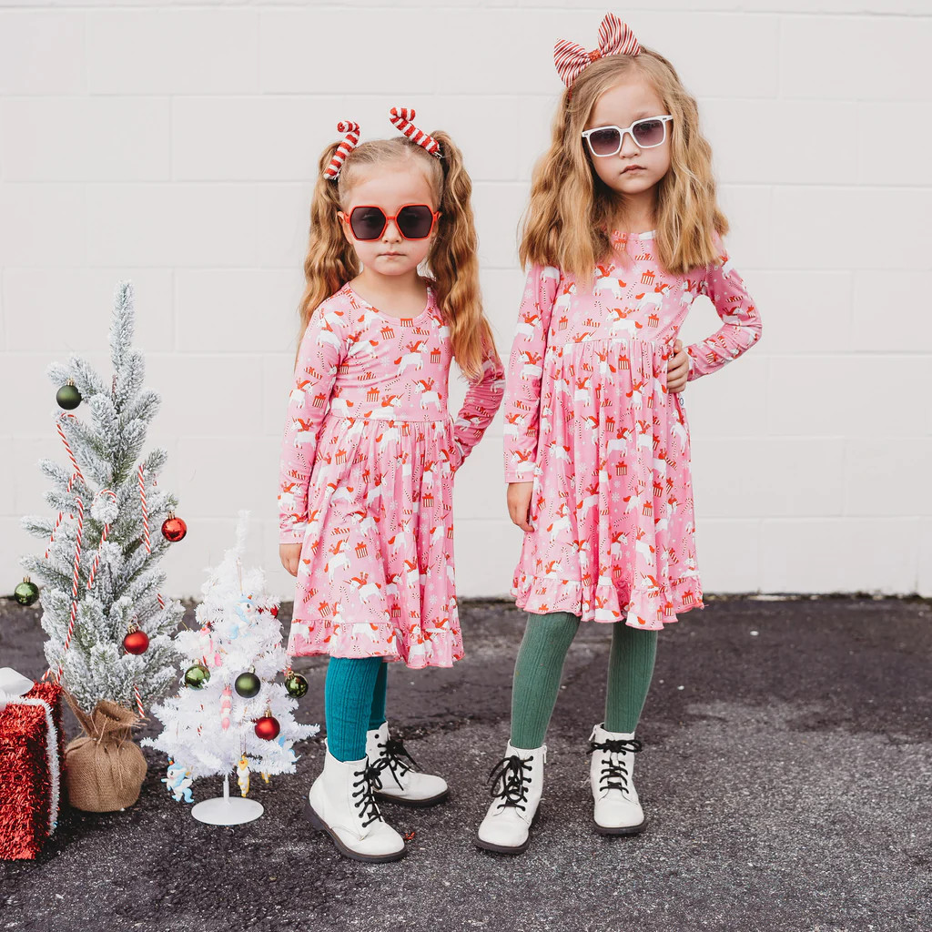 VERY MERRY UNICORNZzz DREAM RUFFLE DRESS | Dream Big Little Co.