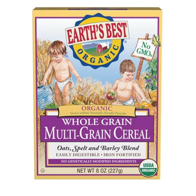Earth's Best Organic Multi-Grain Whole Grain Baby Cereal - 8oz: Iron Fortified, Non-GMO, No Artificial Colors | Target