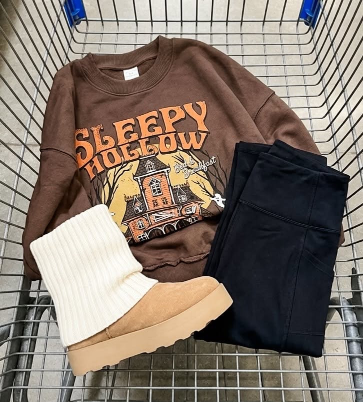 Cute, comfy, cozy vibes are HERE!! Save this sweatshirt for Halloween while it's available