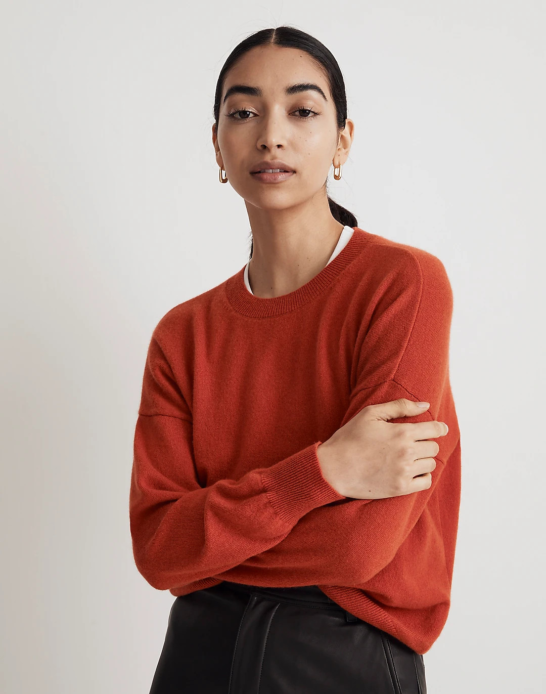 Cashmere Oversized Crewneck Sweater | Madewell