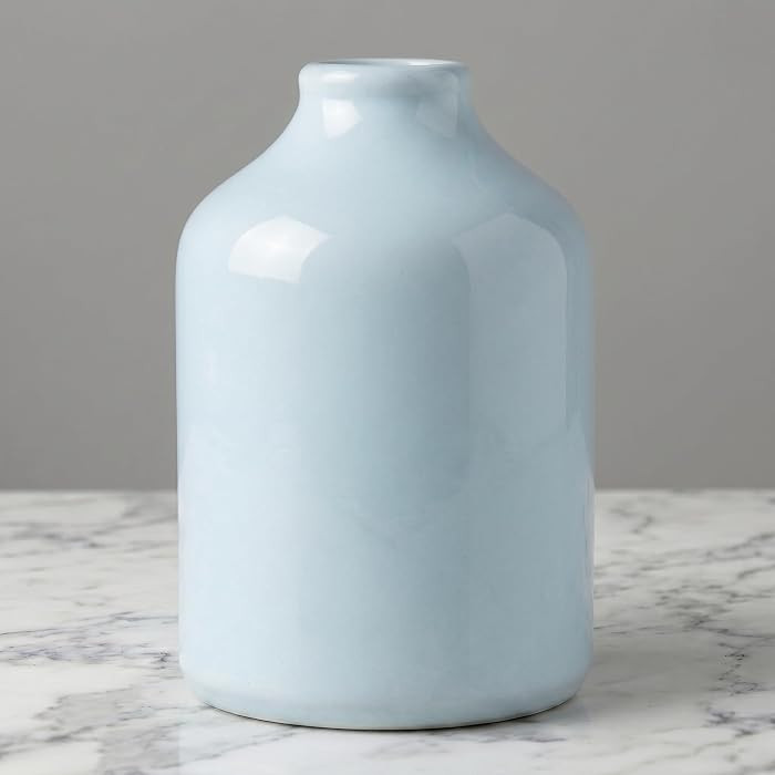 Sunddo Large Blue Ceramic Vase, 8 Inch, Modern | Amazon (US)