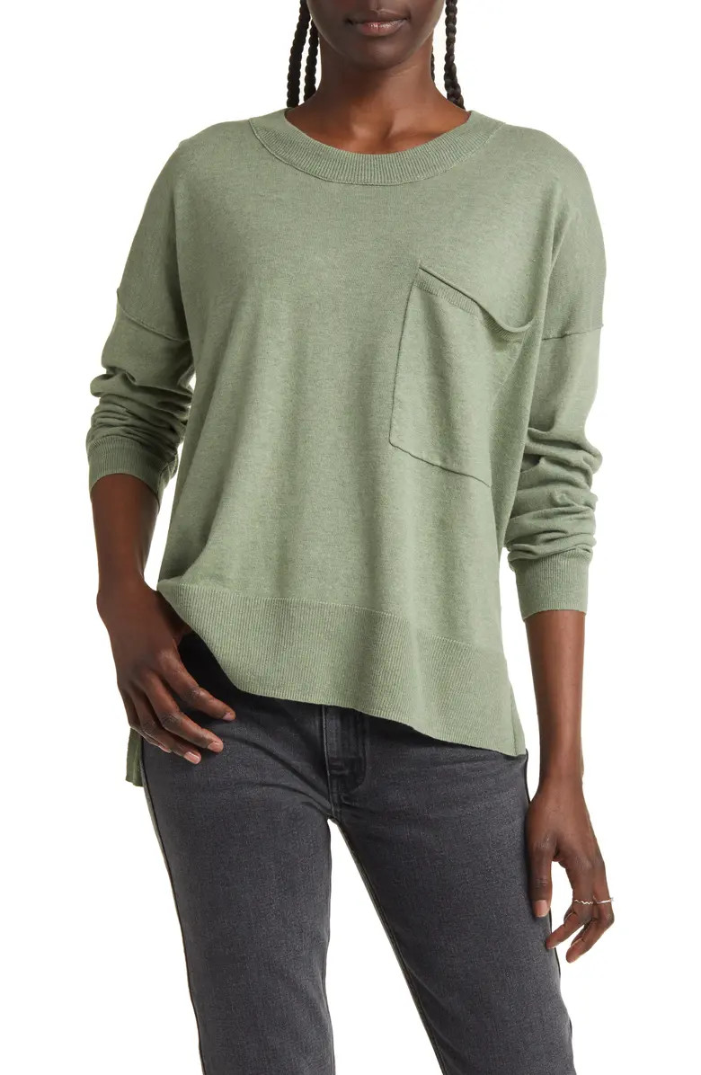 Lightweight Pocket Pullover Sweater | Nordstrom