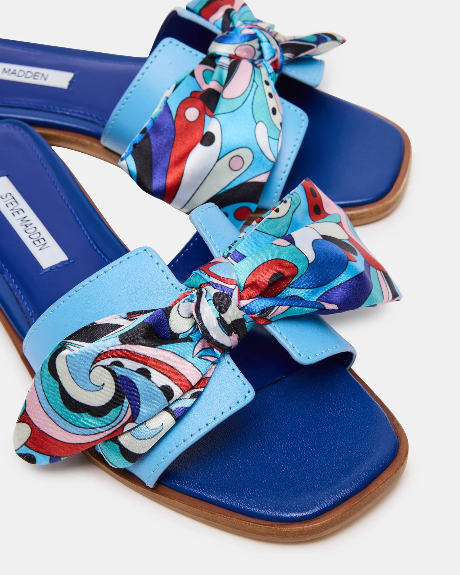 HADYN Blue Scarf Women's Designer Sandal | Steve Madden (US)
