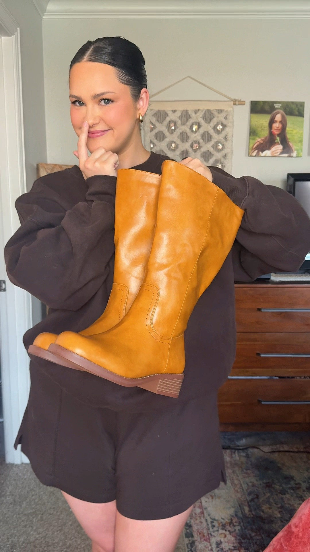 wide AND extra wide calf options available! make sure to check the size chart bc I wear a 9 in these & usually wear size 10 🤎 on sale at the time of posting w code CASHIN

#LTKMidsize #LTKSaleAlert #LTKootd