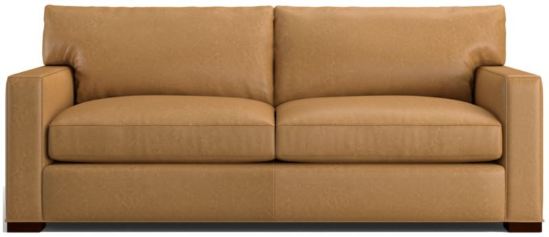 Axis 88" Leather Sofa + Reviews | Crate & Barrel | Crate & Barrel