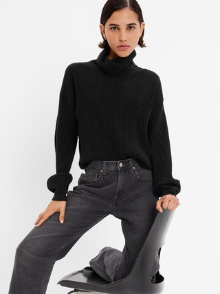 CashSoft Rib Turtleneck Sweater | Gap (US)