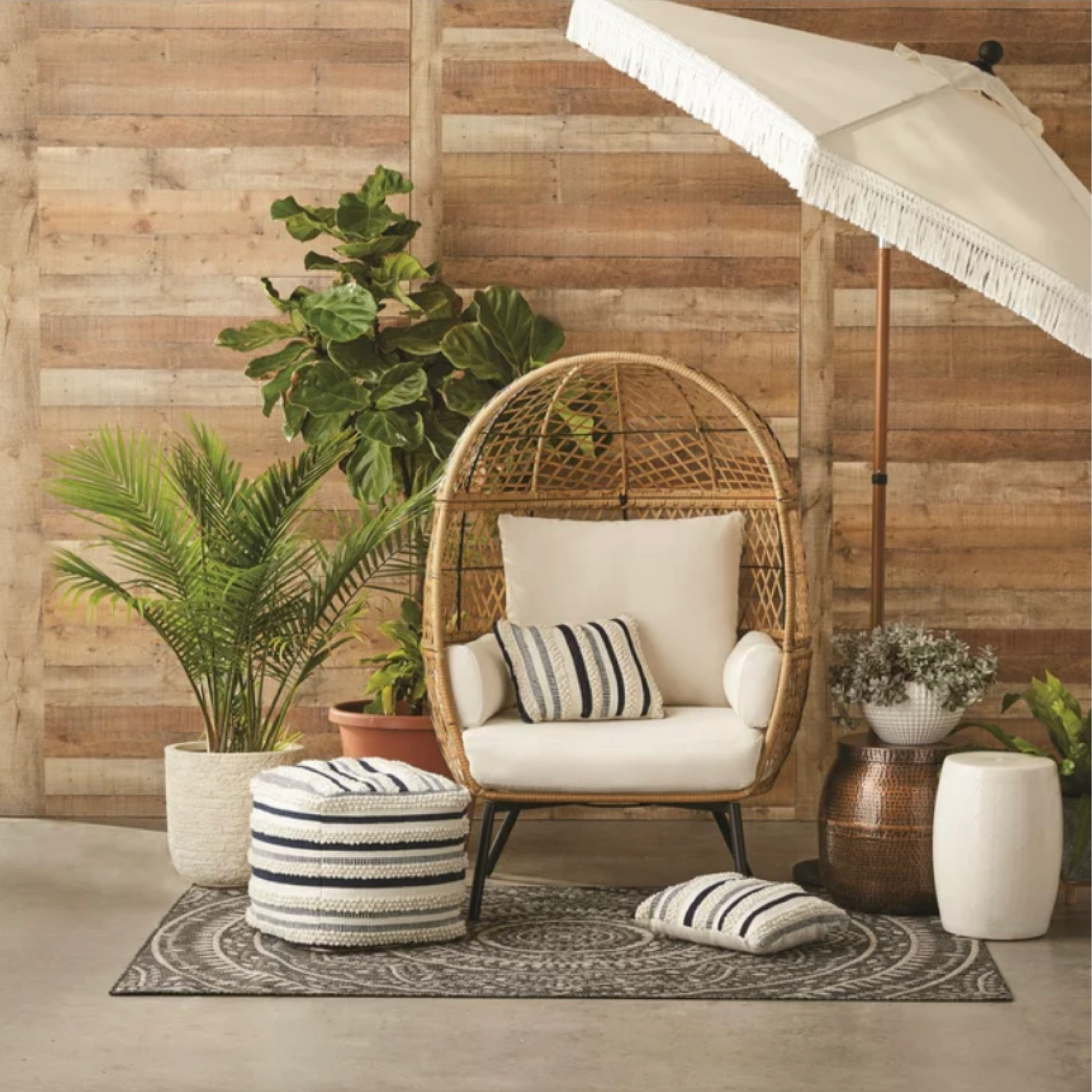 Still obsessing over this better homes and garden #walmart egg chair 😍😍 bring me all the wine and spring 🌸 

#LTKhome #LTKsalealert #LTKSeasonal