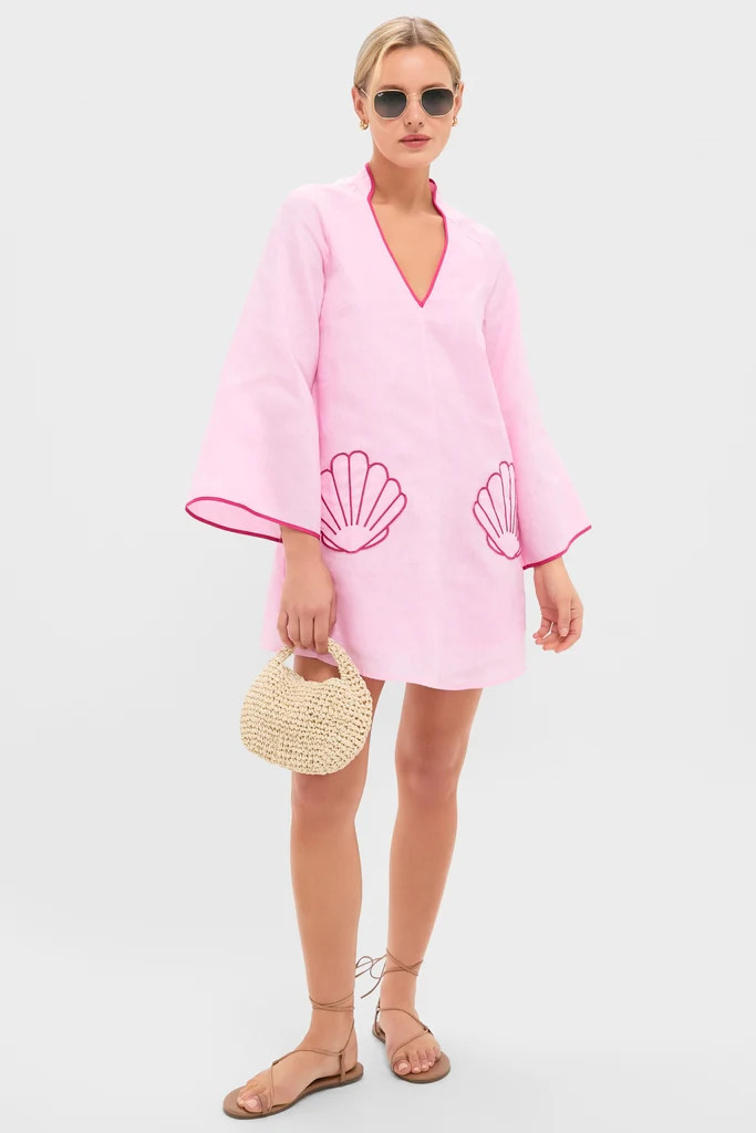 Pink Seashell Oceana Mini Dress | Tuckernuck (US)