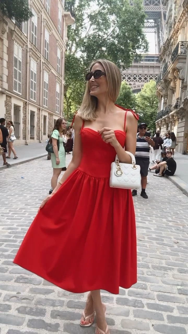 Gorgeous summer red dress I wore in Paris yesterday / the perfect kitten heels
Under 100! It’s very flattering and elegant 
Wearing a size small 






#LTKgrwm #LTKootd #LTKU