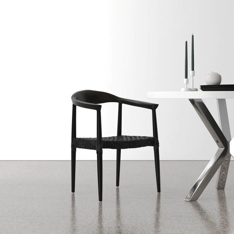 Kazbah Leather Dining Arm Chair | AllModern