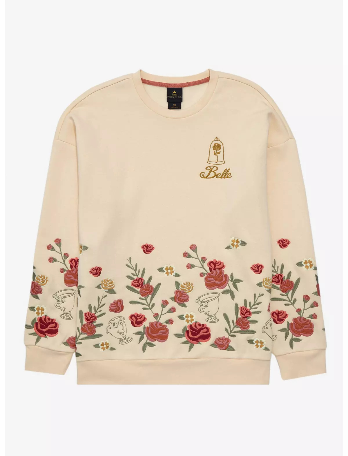 Disney Beauty and the Beast Belle Floral Women's Crewneck - BoxLunch Exclusive | BoxLunch
