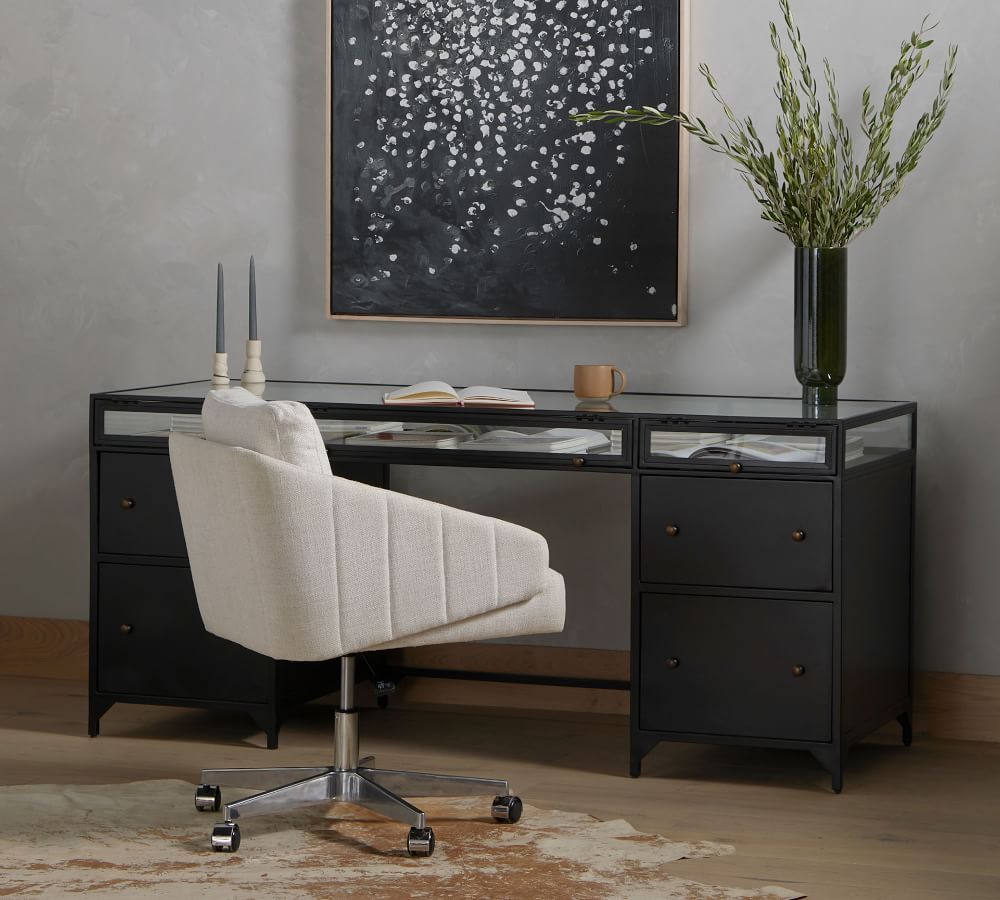 Harmon 70" Executive Desk with Drawers | Pottery Barn (US)