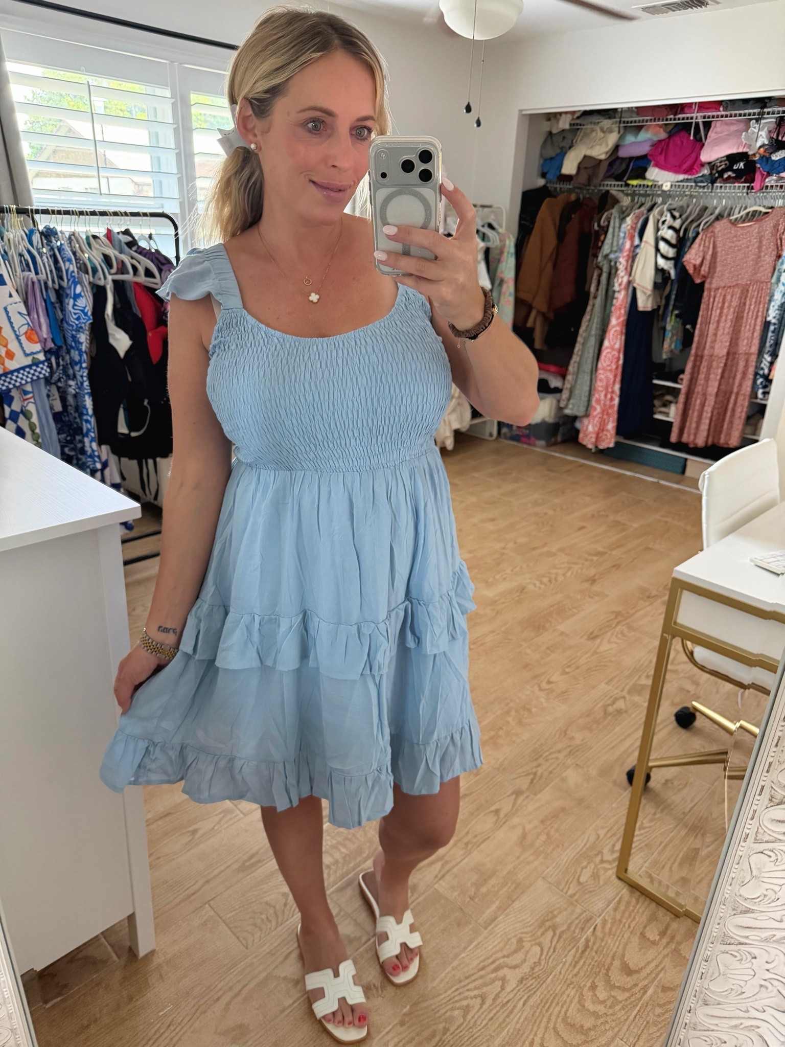 Summer dress. Flowy dress. 23 weeks pregnant. Maternity outfit

#LTKBump #LTKootd #LTKSeasonal