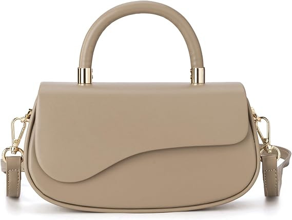 Milan Chiva Small Elegant Top Handle Purses for Women Mini Handbags Cute Crossbody Purse | Amazon (US)