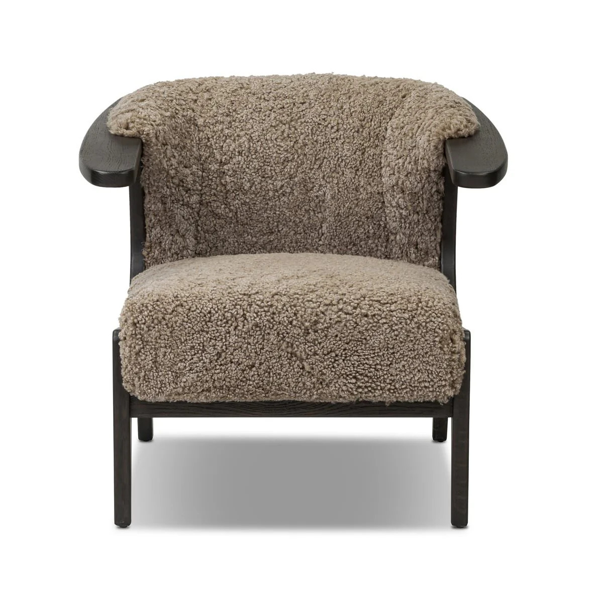 Four Hands Fabian Chair in Taupe Shearling | The Addison West