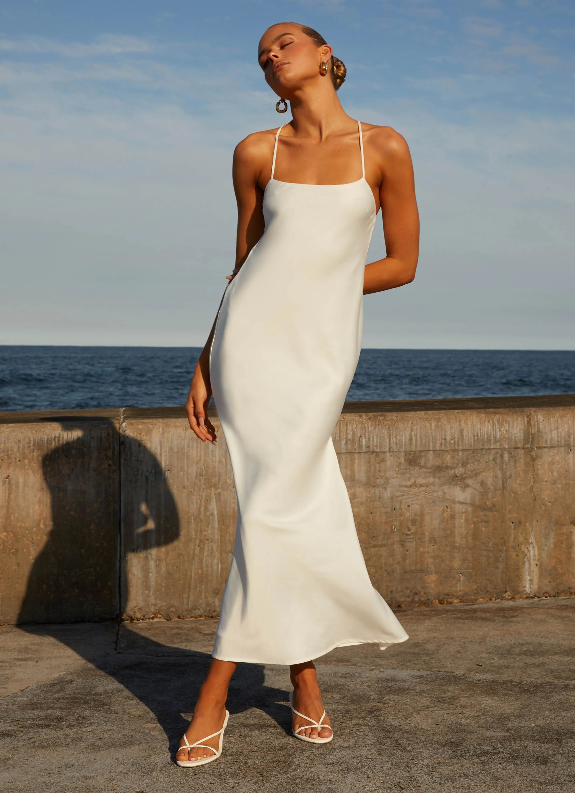 Runway Royalty Maxi Dress - White | Peppermayo (Global)