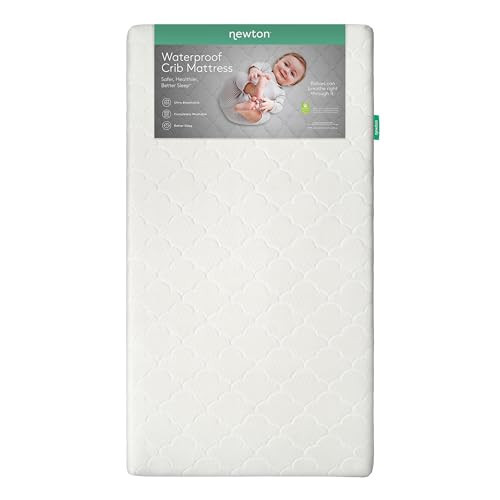 Newton Baby Crib Mattress and Toddler Bed - Waterproof - Ultra-Breathable Proven to Reduce Suffocation Risk, 100% Washable, Better Than Organic, 2-Stage Removable Cover, Deluxe 5.5" Thick - White | Amazon (US)