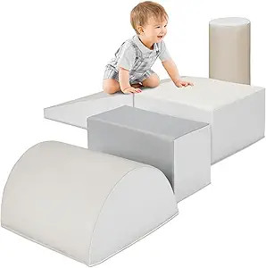 Best Choice Products 5-Piece Kids Climb & Crawl Soft Foam Block Activity Play Structures for Chil... | Amazon (US)