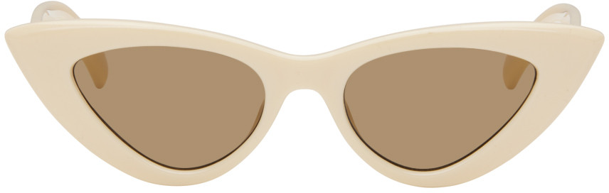 Le Specs Off-White Hypnosis Sunglasses | SSENSE