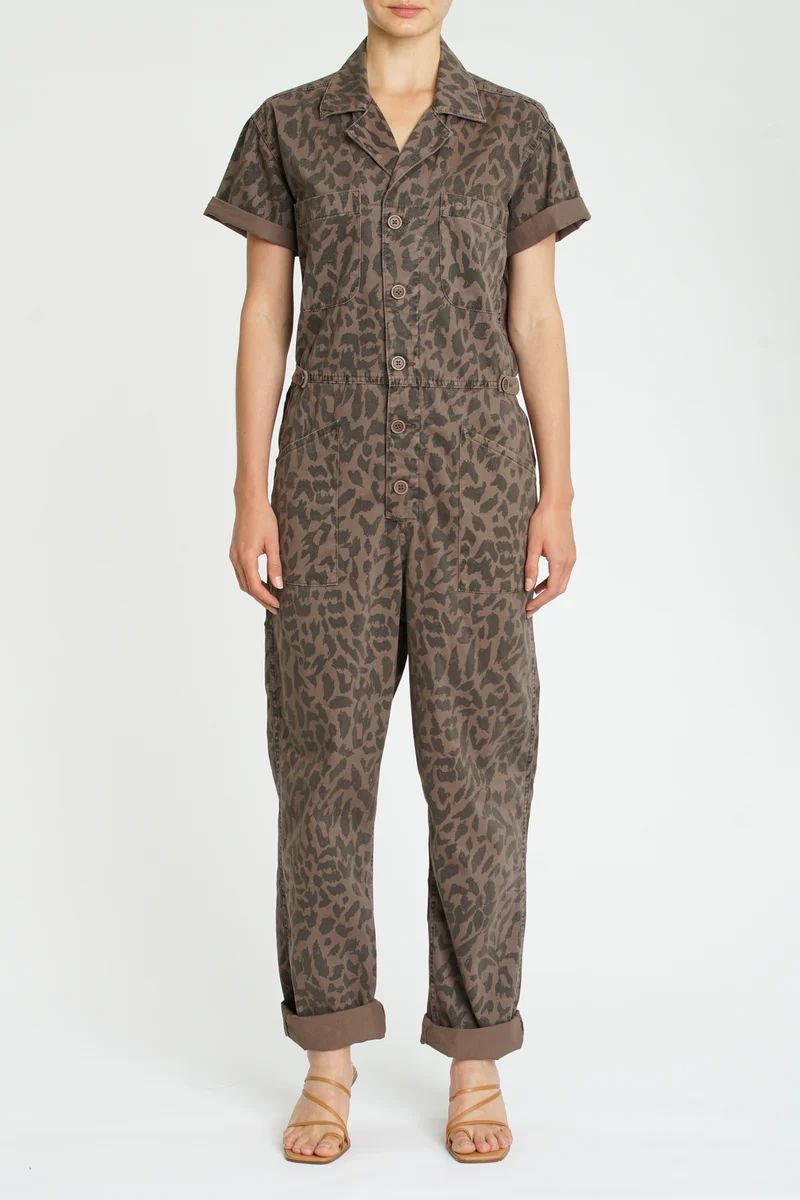 Grover Short Sleeve Field Suit - Jagged Leopard | Pistola Denim