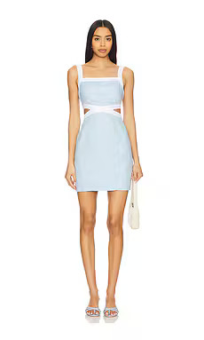 MINKPINK Pandora Contrast Mini Dress in Sky Blue from Revolve.com | Revolve Clothing (Global)