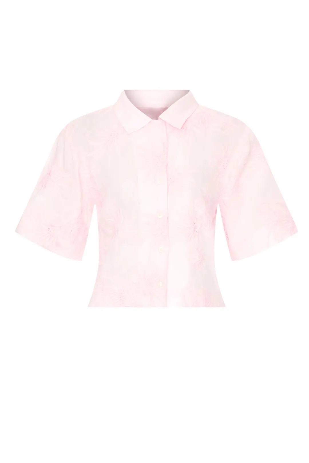 Pink Embroidered Mare Shirt | Rent the Runway