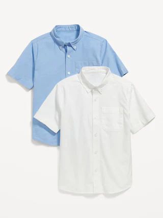 Lightweight Built-In Flex Oxford Uniform Shirt 2-Pack for Boys | Old Navy (US)
