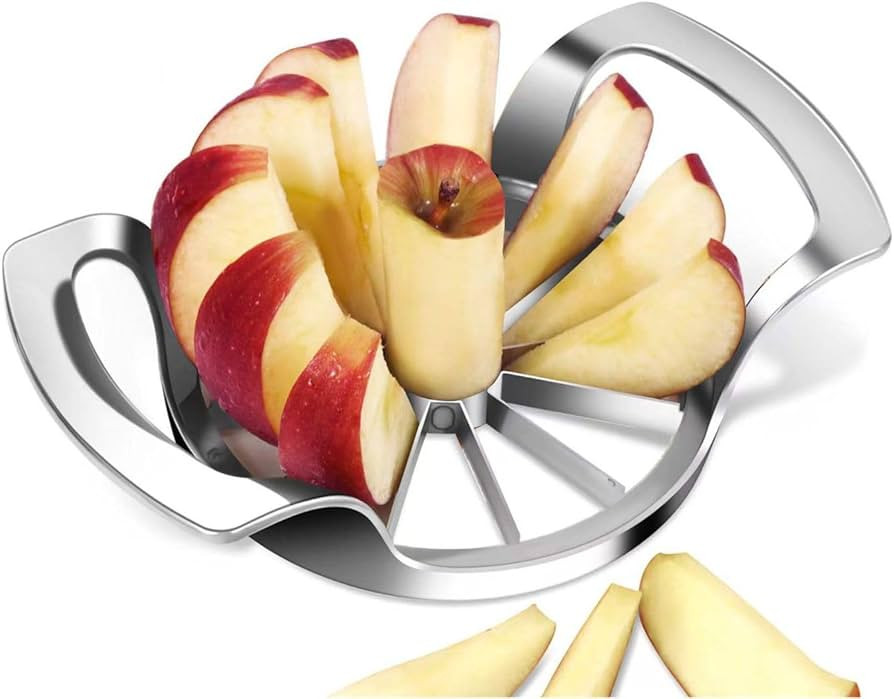 LIIGEMI Apple Slicer,12-Blade Extra Large Apple Corer, Heavy Duty Stainless Steel Apple Cutter an... | Amazon (US)