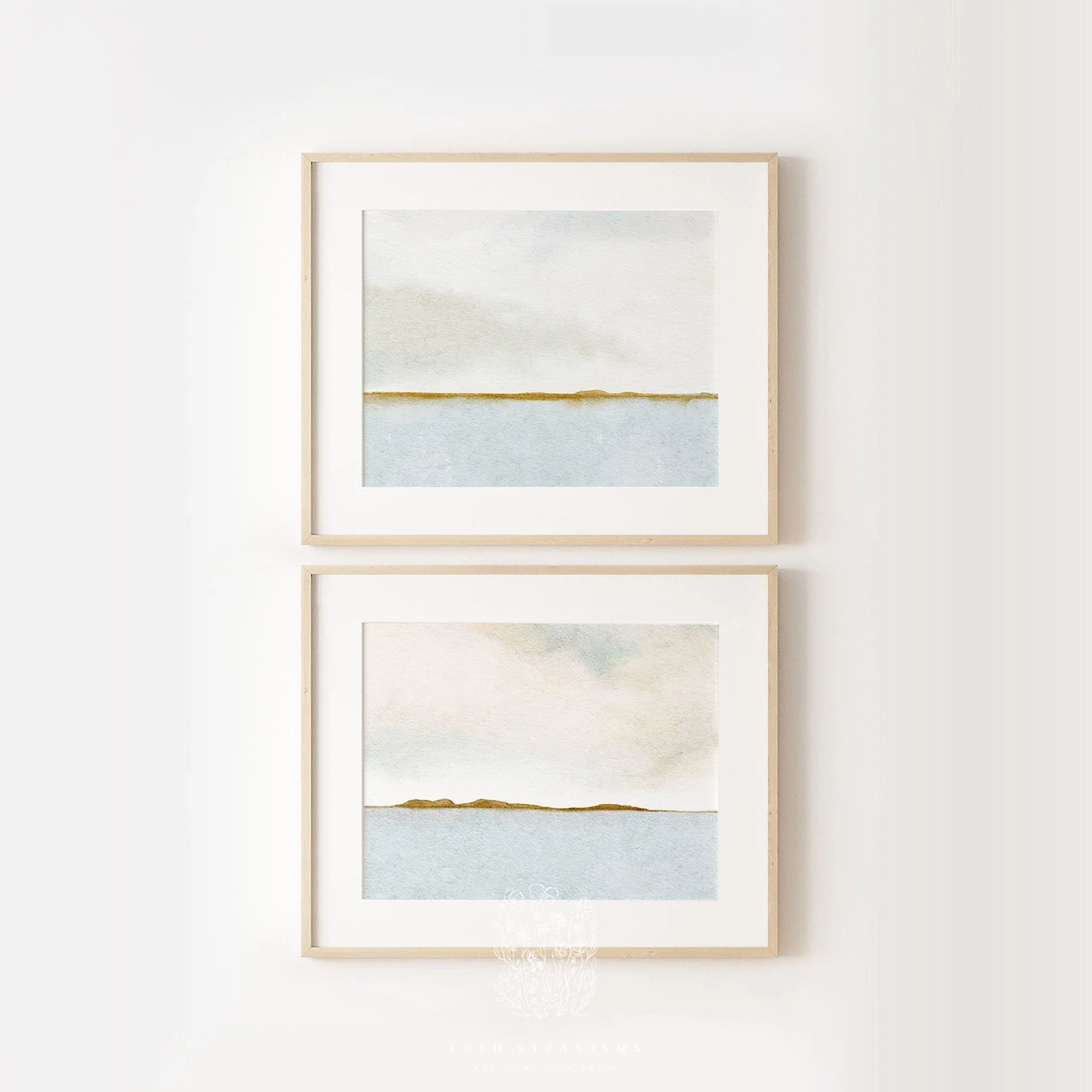 Coastal Wall Art, Landscape Print Set, Printable Wall Art, Bathroom Art, Coastal Decor, Coastal P... | Etsy (US)