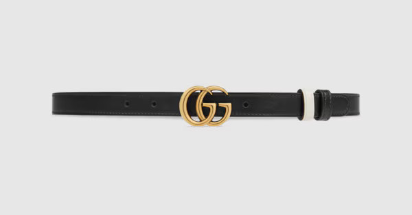 Gucci GG Marmont reversible thin belt | Gucci (US)
