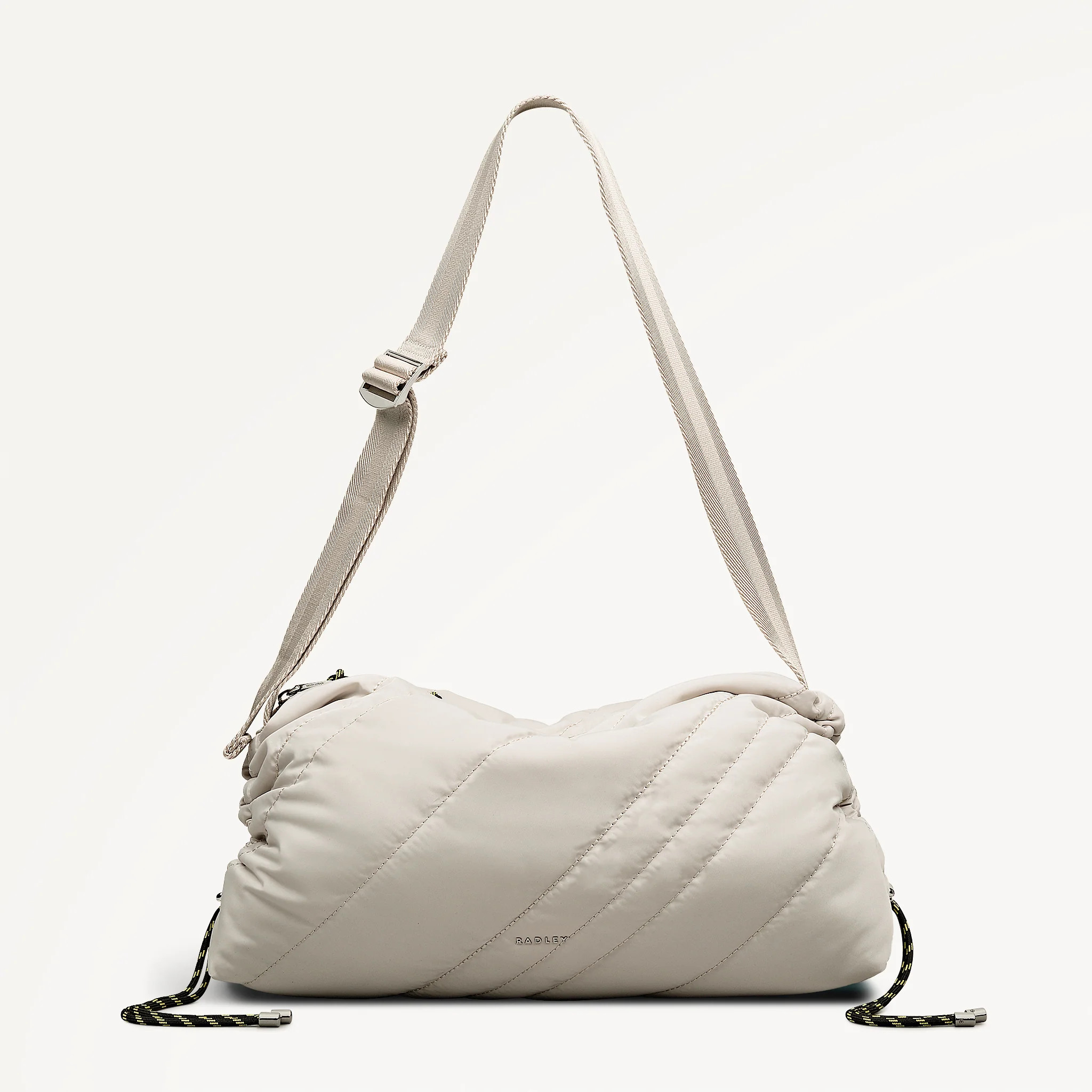 Eden Row - Quilt Medium Ziptop Cross Body Feather Gray - 113138 | Radley
