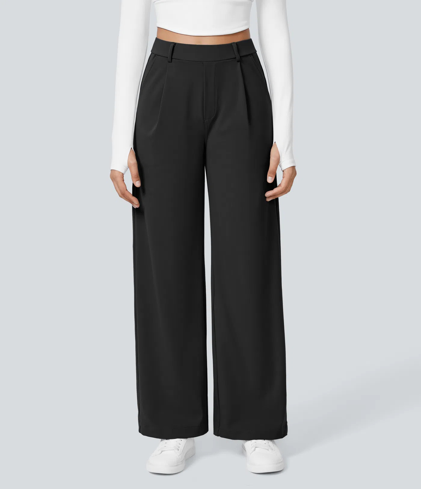 Halara Flex™ DayStretch High Waisted Pocket Straight Leg Work Pants | HALARA