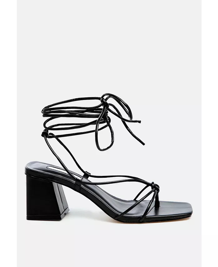 Women's Spruce Tie Up Block Heel Sandals | Macy's