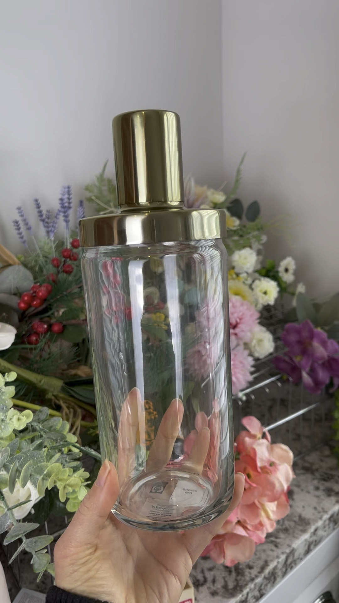 New cocktail shaker love! I’ve been looking for a glass shaker with a gold lid and I finally found the perfect one 💕

#LTKGiftGuide