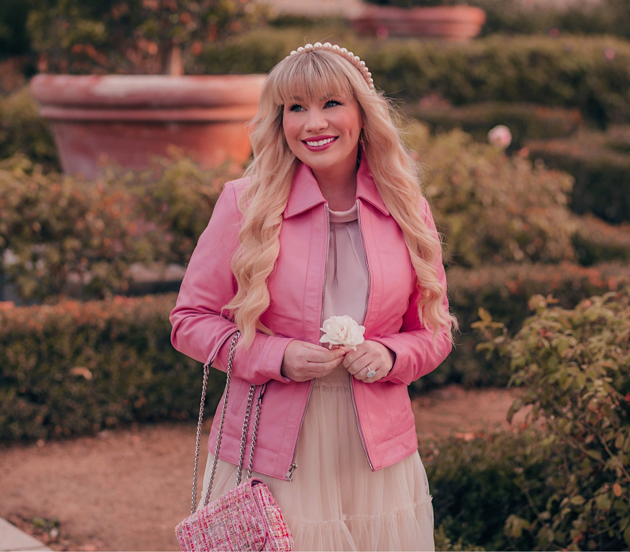 Pink leather jacket 

#LTKSeasonal #LTKGiftGuide #LTKHoliday